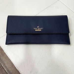 NWT, Kate Spade, navy blue, clutch/wallet